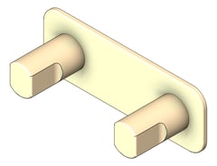 3D Shaded Image of TapSet Wall FaucetStrommen FiguraForm