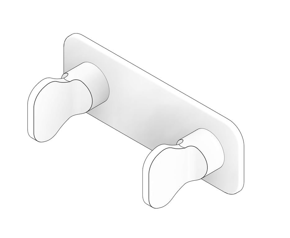 3D Documentation Image of TapSet Wall FaucetStrommen FiguraKey