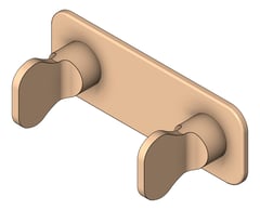 3D Shaded Image of TapSet Wall FaucetStrommen FiguraKey