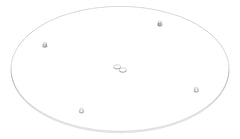 3D Documentation Image of Shower Ceiling FaucetStrommen Atico Round