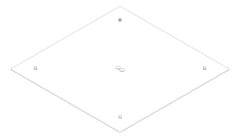 3D Documentation Image of Shower Ceiling FaucetStrommen Atico Square