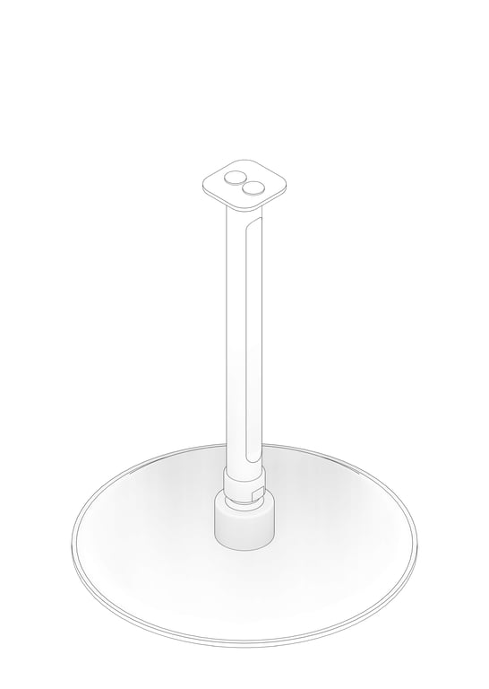 3D Documentation Image of Shower Ceiling FaucetStrommen Figura