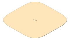 3D Shaded Image of Shower Ceiling FaucetStrommen Figura Flush