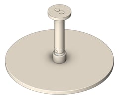 3D Shaded Image of Shower Ceiling FaucetStrommen Pegasi Cdrop 100