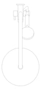 Plan Image of Shower Dual FaucetStrommen Pegasi Curve 600