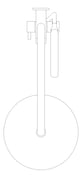 Plan Image of Shower Dual FaucetStrommen Pegasi Square Micro 600