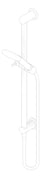 3D Documentation Image of Shower Rail FaucetStrommen Pegasi HandHeld Round 600