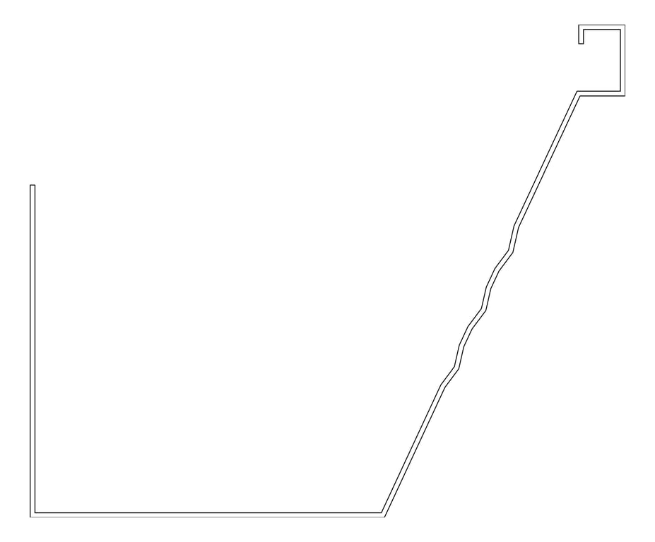 Image of Detail Gutter Fielders Longline Elevation