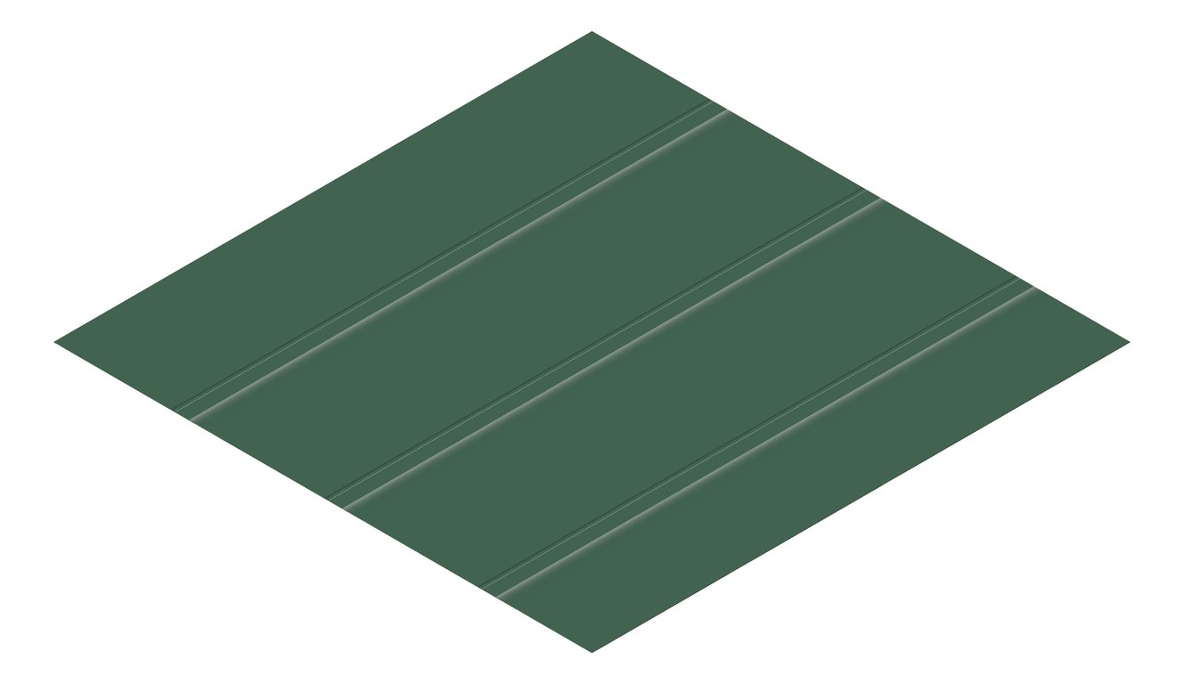 3D Presentation Image of Metal SheetCladding Fielders Finesse Boulevard285 CottageGreen