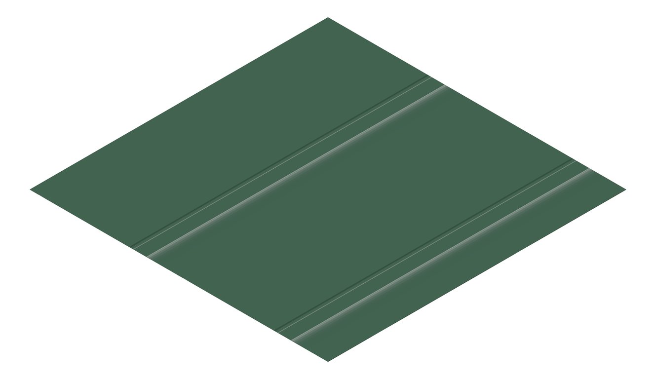 3D Presentation Image of Metal SheetCladding Fielders Finesse Boulevard485 CottageGreen