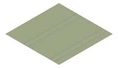 3D Presentation Image of Metal SheetCladding Fielders Finesse Boulevard485 PaleEucalypt