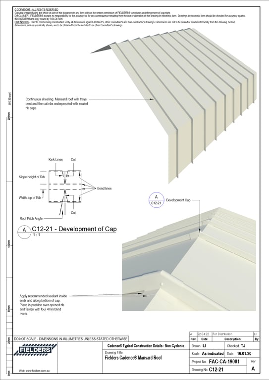  Image of C12-21 - Fielders Cadence® Mansard Roof