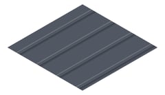 3D Presentation Image of Metal SheetCladding Fielders Finesse Cadence265 Ironstone