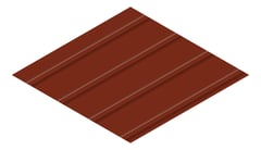 3D Presentation Image of Metal SheetCladding Fielders Finesse Cadence265 ManorRed