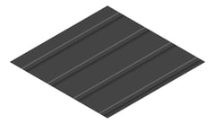 3D Presentation Image of Metal SheetCladding Fielders Finesse Cadence265 MonumentMatt