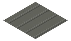 3D Presentation Image of Metal SheetCladding Fielders Finesse Cadence265 WoodlandGrey