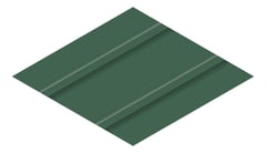 3D Presentation Image of Metal SheetCladding Fielders Finesse Cadence465 CottageGreen