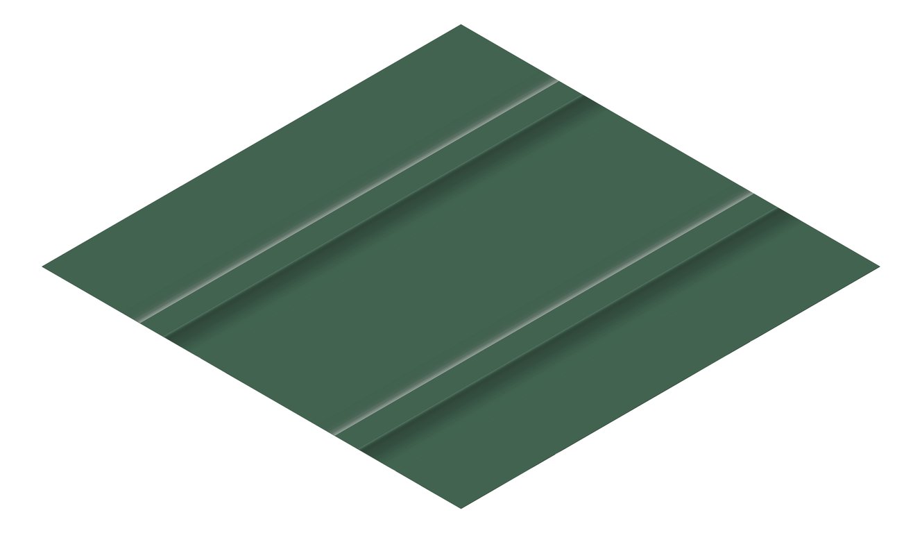 3D Presentation Image of Metal SheetCladding Fielders Finesse Cadence465 CottageGreen