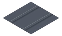 3D Presentation Image of Metal SheetCladding Fielders Finesse Cadence465 Ironstone