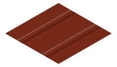 3D Presentation Image of Metal SheetCladding Fielders Finesse Cadence465 ManorRed