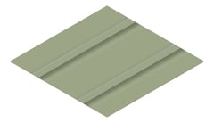 3D Presentation Image of Metal SheetCladding Fielders Finesse Cadence465 PaleEucalypt