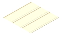 3D Presentation Image of Metal SheetCladding Fielders Finesse Grandeur325 ClassicCream