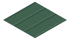 3D Presentation Image of Metal SheetCladding Fielders Finesse Grandeur325 CottageGreen