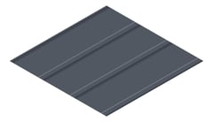 3D Presentation Image of Metal SheetCladding Fielders Finesse Grandeur325 Ironstone