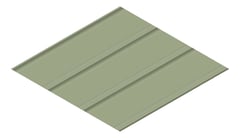 3D Presentation Image of Metal SheetCladding Fielders Finesse Grandeur325 PaleEucalypt