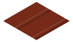 3D Presentation Image of Metal SheetCladding Fielders Finesse Grandeur525 ManorRed