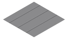 3D Presentation Image of Metal SheetCladding Fielders Finesse NeoRoman275 BasaltMatt