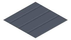 3D Presentation Image of Metal SheetCladding Fielders Finesse NeoRoman275 Ironstone