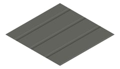 3D Presentation Image of Metal SheetCladding Fielders Finesse NeoRoman275 WoodlandGrey