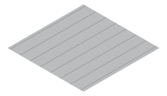 3D Presentation Image of Metal SheetCladding Fielders Finesse Prominence265 Bluegum