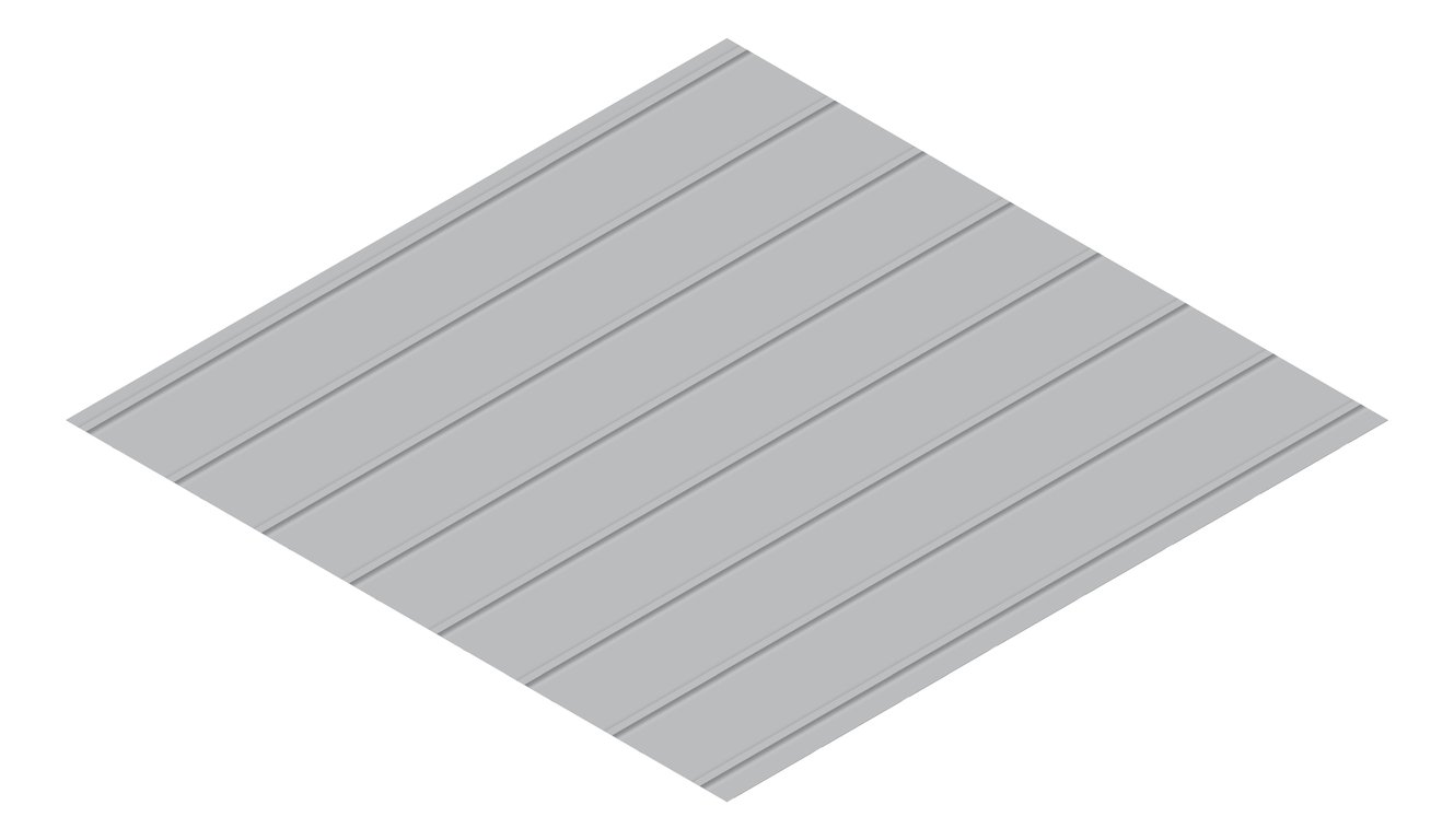 3D Presentation Image of Metal SheetCladding Fielders Finesse Prominence265 Bluegum