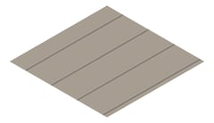 3D Presentation Image of Metal SheetCladding Fielders Finesse Prominence265 Gully