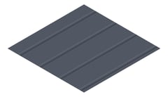 3D Presentation Image of Metal SheetCladding Fielders Finesse Prominence265 Ironstone