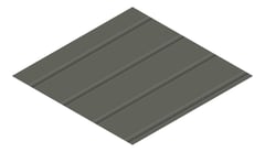 3D Presentation Image of Metal SheetCladding Fielders Finesse Prominence265 WoodlandGrey