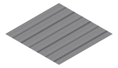 3D Presentation Image of Metal SheetCladding Fielders Finesse Shadowline305 BasaltMatt