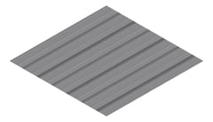 3D Presentation Image of Metal SheetCladding Fielders Finesse Shadowline305 Basalt
