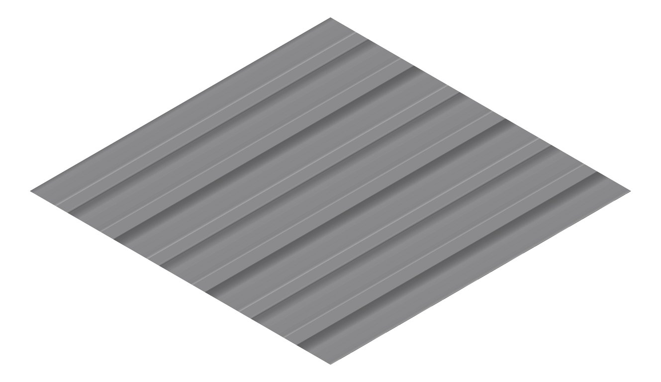 3D Presentation Image of Metal SheetCladding Fielders Finesse Shadowline305 Basalt