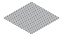 3D Presentation Image of Metal SheetCladding Fielders Finesse Shadowline305 BluegumMatt