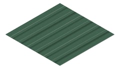 3D Presentation Image of Metal SheetCladding Fielders Finesse Shadowline305 CottageGreen