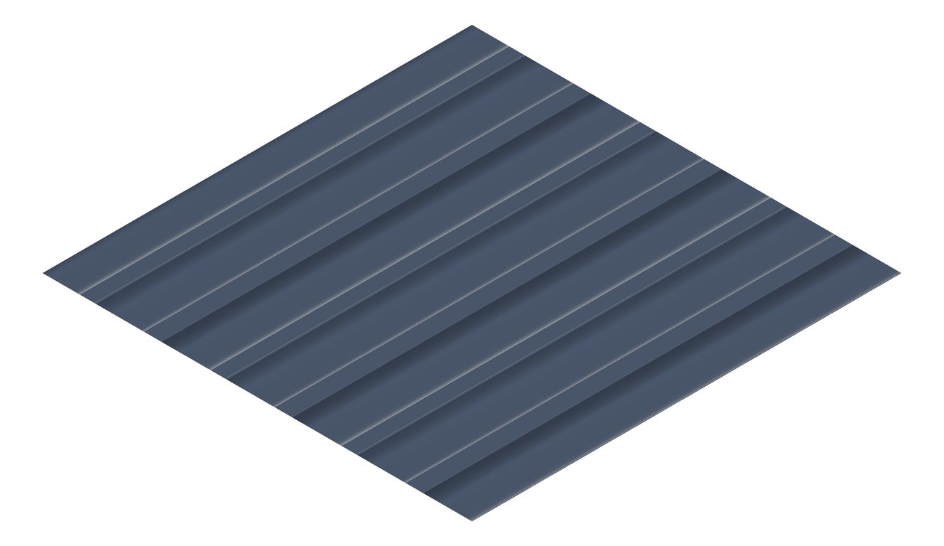 3D Presentation Image of Metal SheetCladding Fielders Finesse Shadowline305 DeepOcean