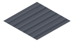 3D Presentation Image of Metal SheetCladding Fielders Finesse Shadowline305 Ironstone