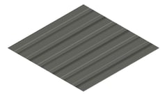 3D Presentation Image of Metal SheetCladding Fielders Finesse Shadowline305 WoodlandGrey