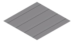 3D Presentation Image of Metal SheetCladding Fielders CDek BasaltMatt