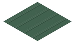 3D Presentation Image of Metal SheetCladding Fielders CDek CottageGreen
