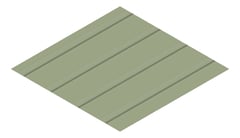 3D Presentation Image of Metal SheetCladding Fielders CDek PaleEucalypt