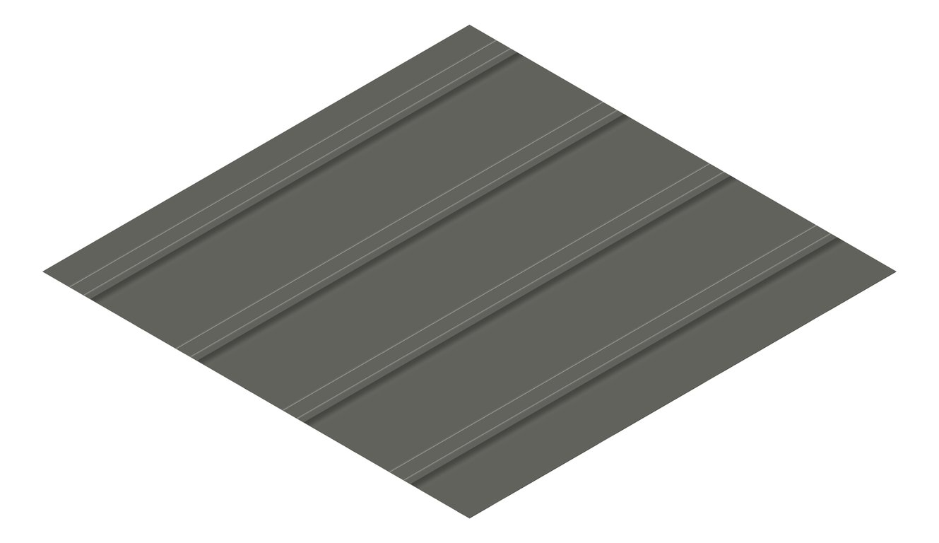 3D Presentation Image of Metal SheetCladding Fielders CDek WoodlandGrey